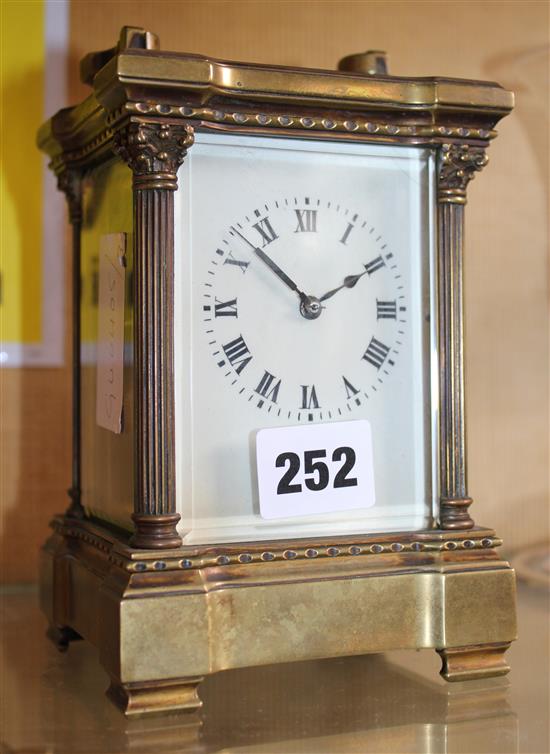 Brass carriage clock